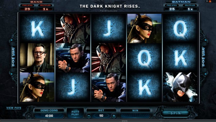 The Dark Knight Rises slots