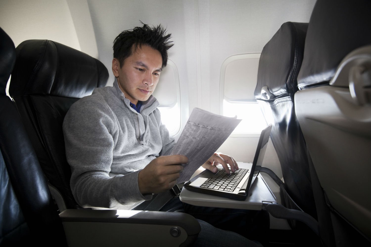 How to work efficiently on a plane techdaring